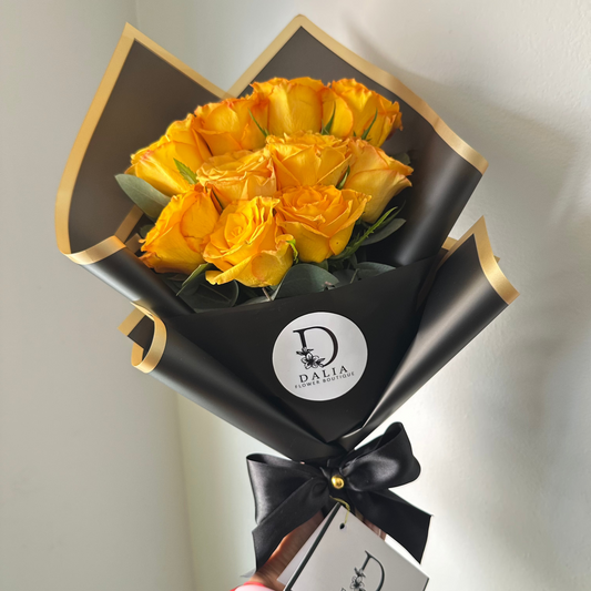 Ramillete rosas amarillas