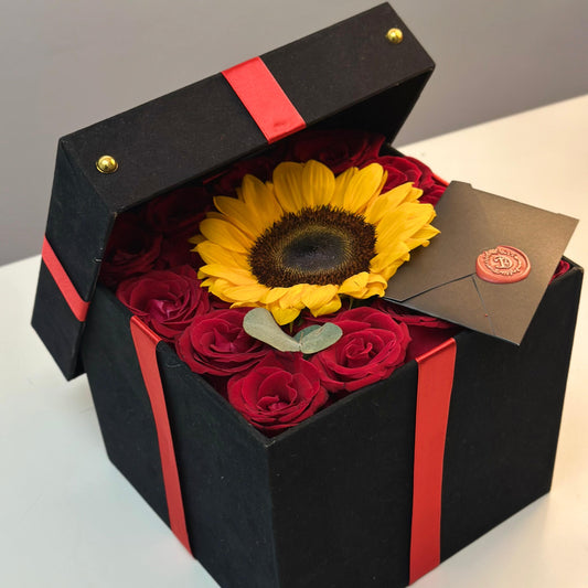 Box amor girasol