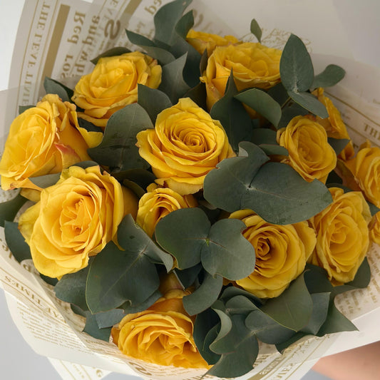 Reina de Corazones Rosas amarillas