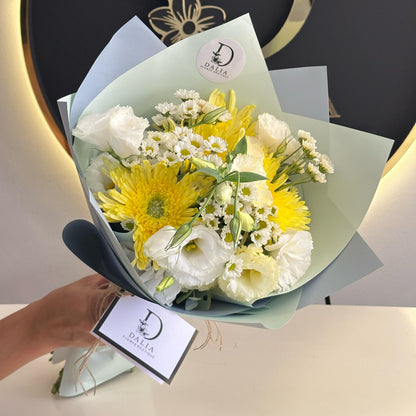 Bouquet mix floral amarillo
