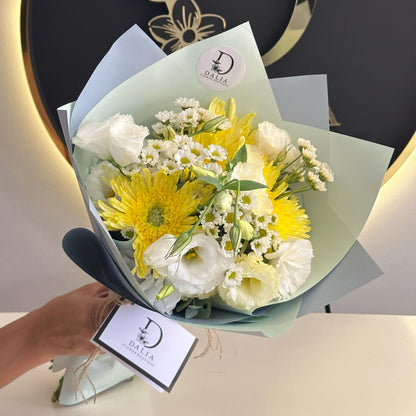 Bouquet mix floral amarillo