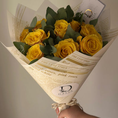Reina de Corazones Rosas amarillas